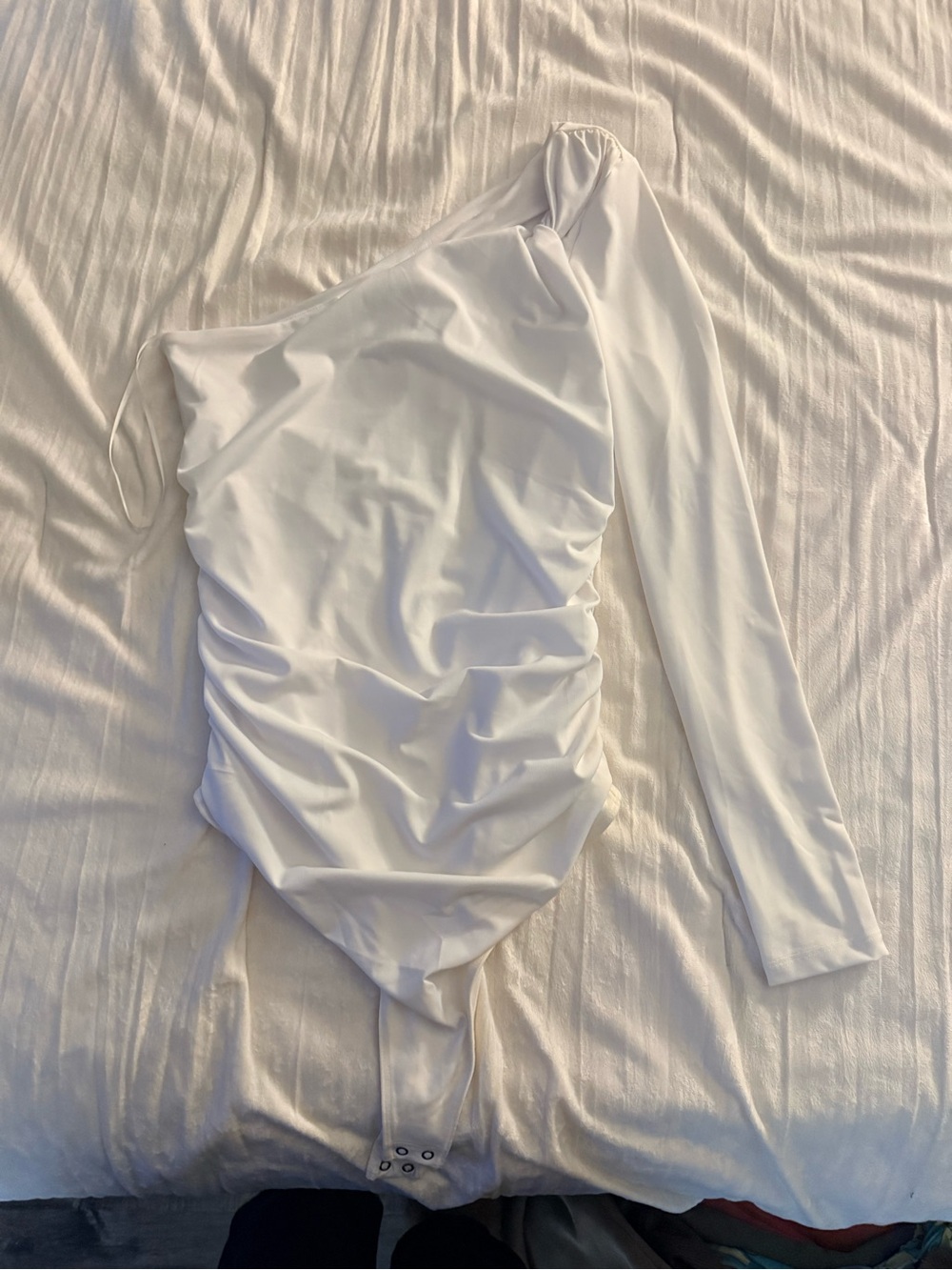 Abercrombie & Fitch White Stretch Tee